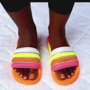 New Neon Slides NWOT